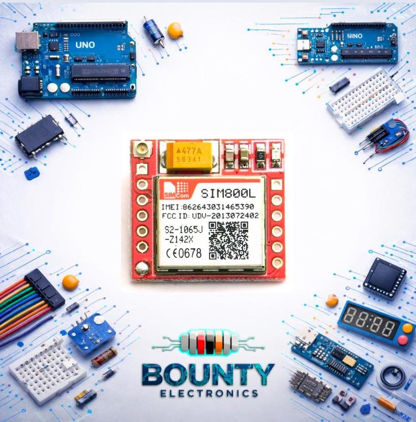 وحده SIM800L رباعية النطاق GSM حمراء