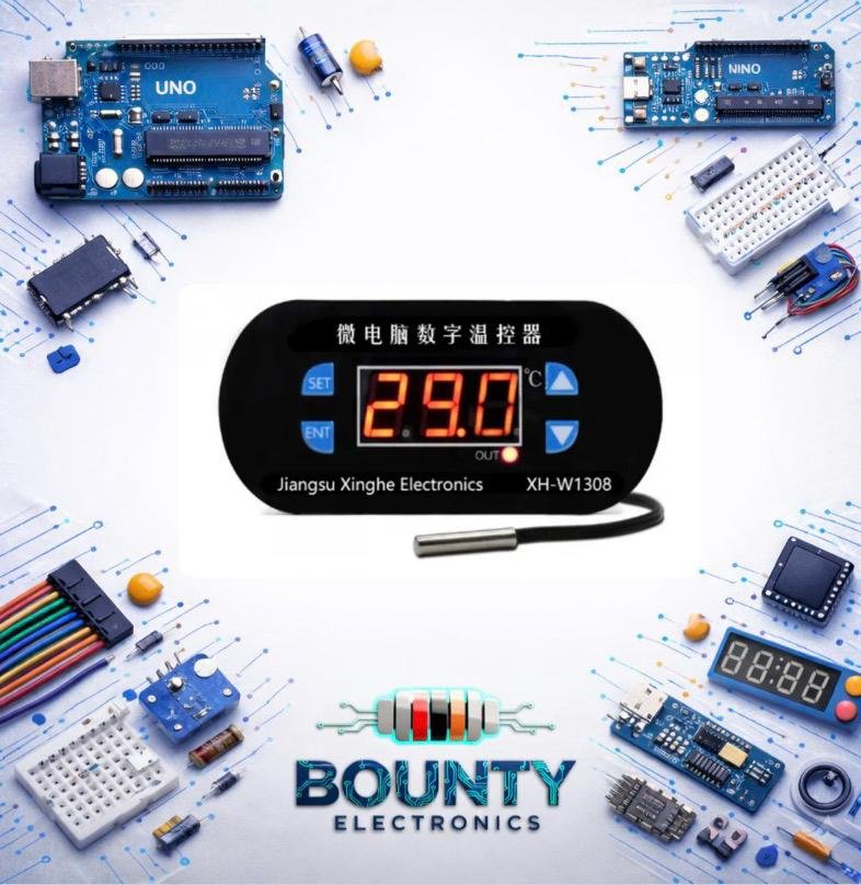 وحدة ترموستات اللوحة الحمراء W1308 220V