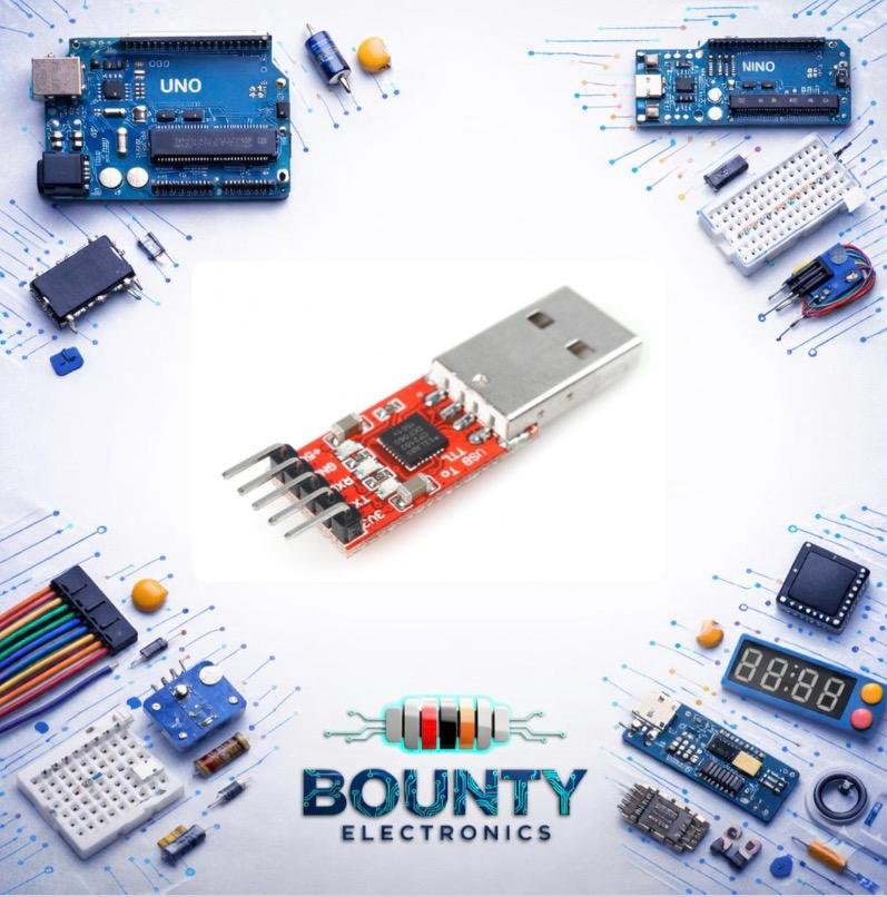 وحدة لوحة حمراء TTL TO USB مع محول CP2102