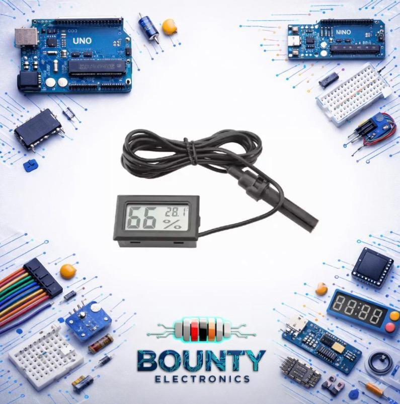 وحدة قياس درجة الحرارة والرطوبة للوحة مع مسبار