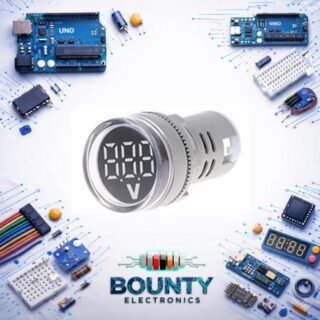 وحدة فولتميتر بضوء إشارة ابيض 5 فولت - 60