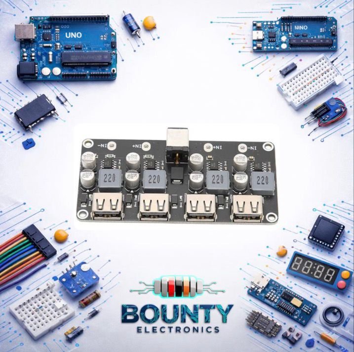 وحدة تخفيض الجهد الكهربائي رباعية المنافذ QC3