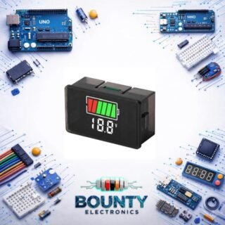 وحدة مؤشر سعة بطارية 12V ورسم بياني شريطي، ومؤشر الجهد